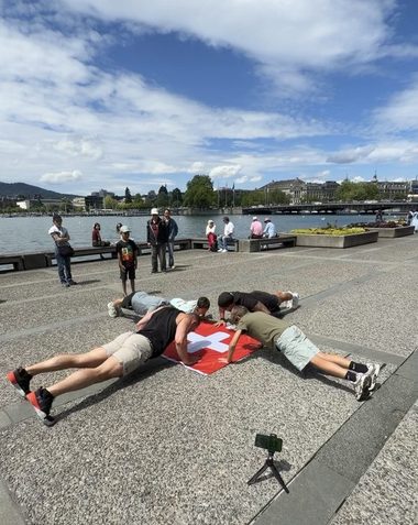 Zürichsee mit Trainings-Matten